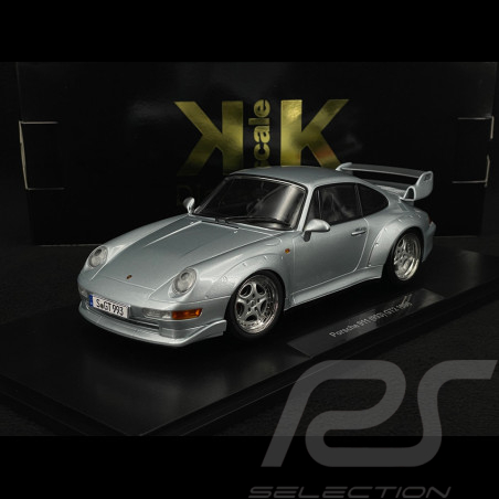 Porsche 911 GT2 Type 993 1996 Polar Silver Speedline Rims 1/18 KK Scale KKDC181421S