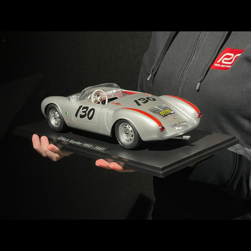 Porsche 550 A Spyder n° 130 Little Bastard James Dean 1956 Silver