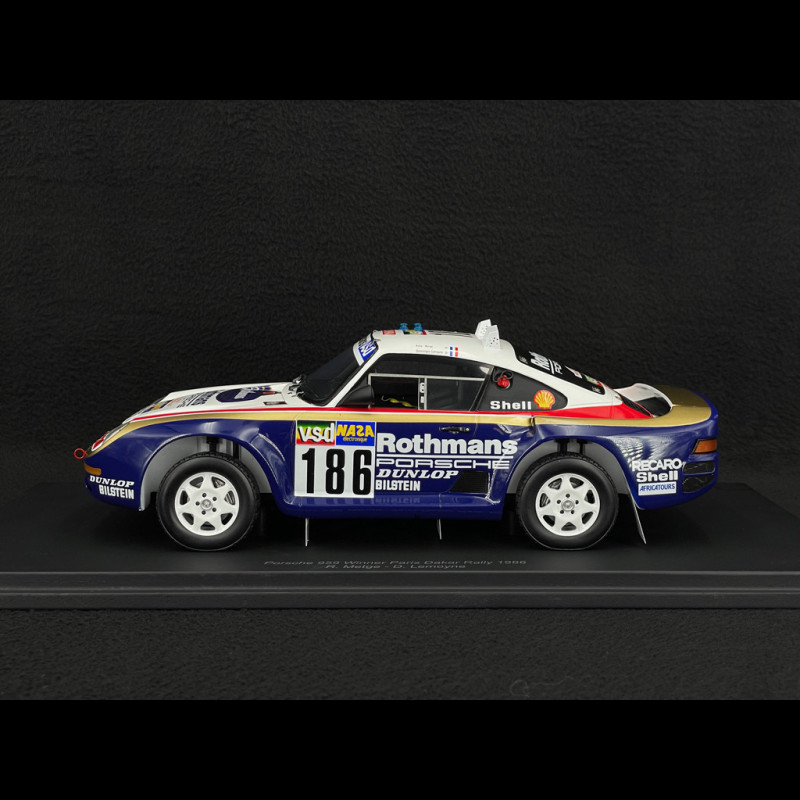 Porsche 959 n° 186 Winner Rally Paris Dakar 1986 1/18 Spark 18S789