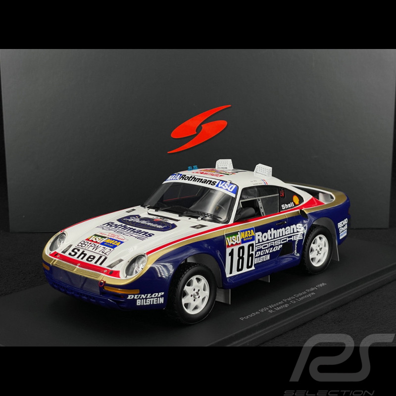 Porsche 959 n° 186 Sieger Rallye Paris Dakar 1986 1/18 Spark 18S789
