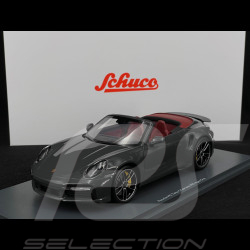 Porsche 911 Turbo S Cabriolet Type 992 2022 Agate Grey 1/18 Schuco 18U00143