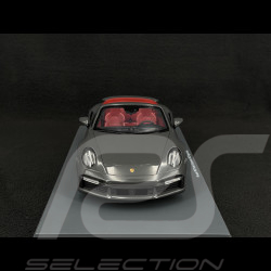 Porsche 911 Turbo S Cabriolet Type 992 2022 Agate Grey 1/18 Schuco 18U00143