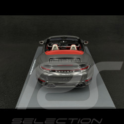 Porsche 911 Turbo S Cabriolet Typ 992 2022 Achatgrau 1/18 Schuco 18U00143