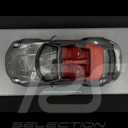 Porsche 911 Turbo S Cabriolet Type 992 2022 Agate Grey 1/18 Schuco 18U00143