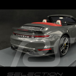 Porsche 911 Turbo S Cabriolet Type 992 2022 Gris Agate 1/18 Schuco 18U00143