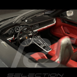 Porsche 911 Turbo S Cabriolet Type 992 2022 Gris Agate 1/18 Schuco 18U00143