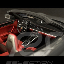 Porsche 911 Turbo S Cabriolet Type 992 2022 Gris Agate 1/18 Schuco 18U00143