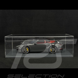 Porsche 911 Turbo S Cabriolet Typ 992 2022 Achatgrau 1/18 Schuco 18U00143
