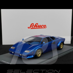 Lamborghini Countach LP400 S 1975 Blue 1/18 Schuco 18U00025