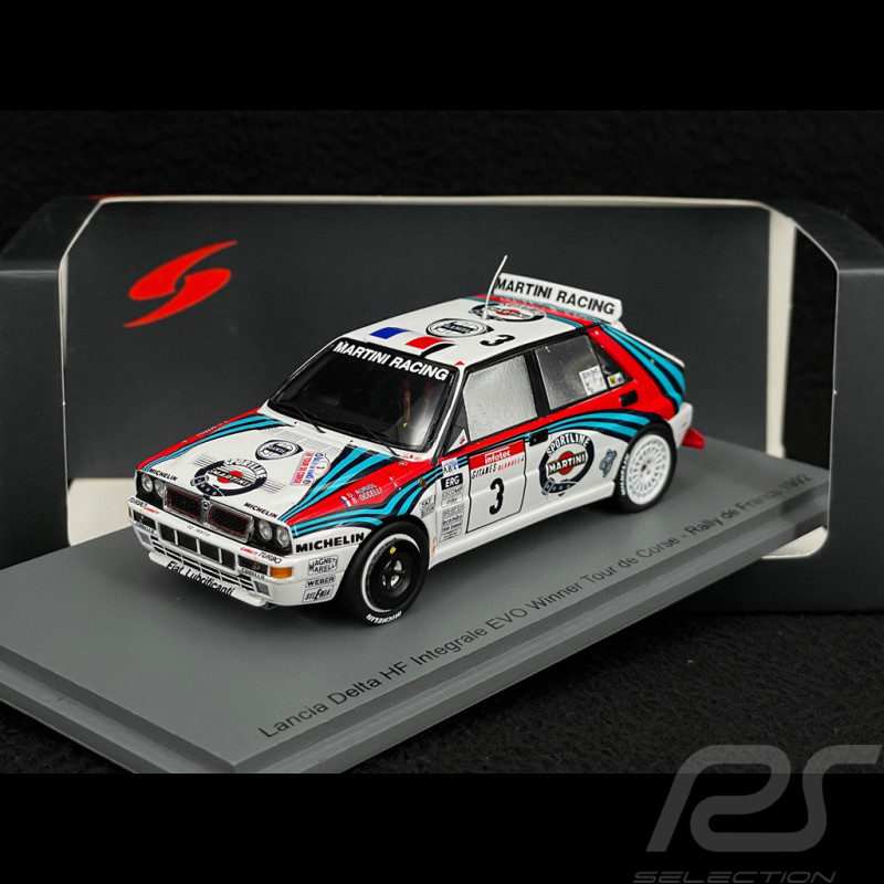 Lancia Delta HF Integrale EVO n° 3 Winner Rally Tour de Corse 1992 1/43 Spark S9017