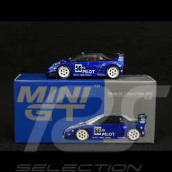 Mazda AZ-1 Liberty Walk LB40 n° 56 Pilot 2024 Bleu 1/64 Mini GT MGT01047-R