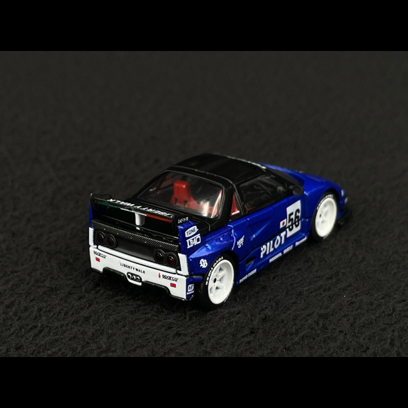 Mazda AZ-1 Liberty Walk LB40 n° 56 Pilot 2024 Blue 1/64 Mini GT