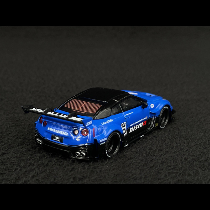Nissan 35GT RR LB Silhouette Works GT 2025 Blue 1/64 Mini GT