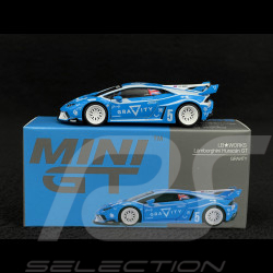 Lamborghini Huracan LB Works Gravity 2024 Blue 1/64 Mini GT MGT01055-R