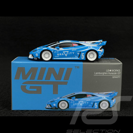 Lamborghini Huracan LB Works Gravity 2024 Bleu 1/64 Mini GT MGT01055-R