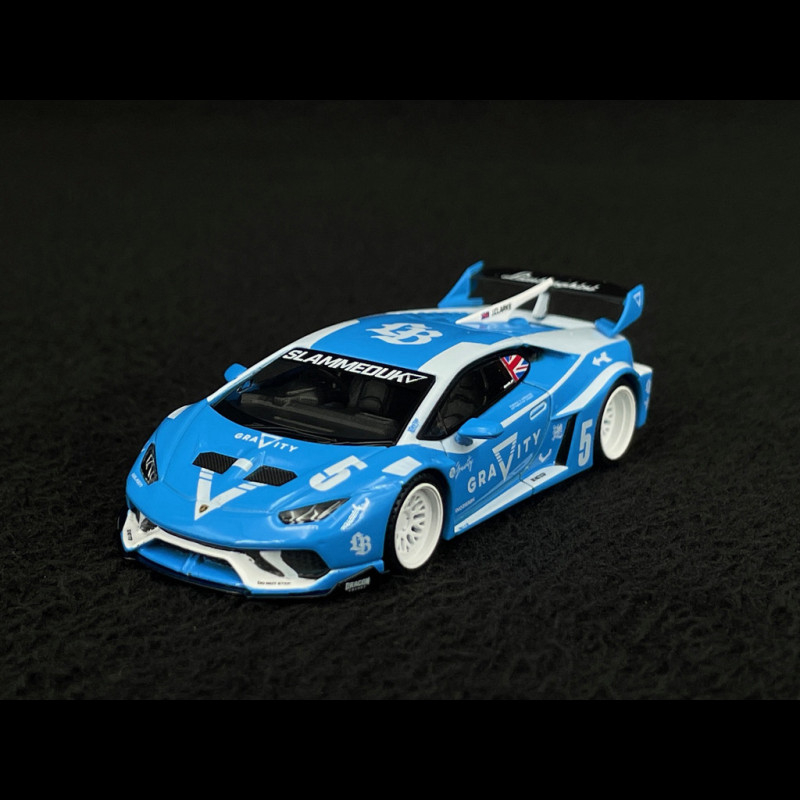 Lamborghini Huracan LB Works Gravity 2024 Blue 1/64 Mini GT MGT01055-R