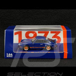 Porsche 911 RS 2.7 1973 Bleu / Orange 1/64 Spark 64SP007-A