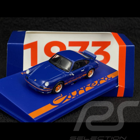 Porsche 911 RS 2.7 1973 Bleu / Orange 1/64 Spark 64SP007-A
