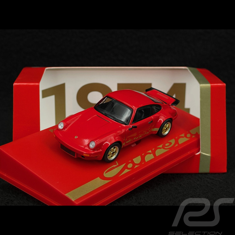 Porsche 911 RS 3.0 1974 Indischrot / Gold 1/64 Spark 64SP007-C