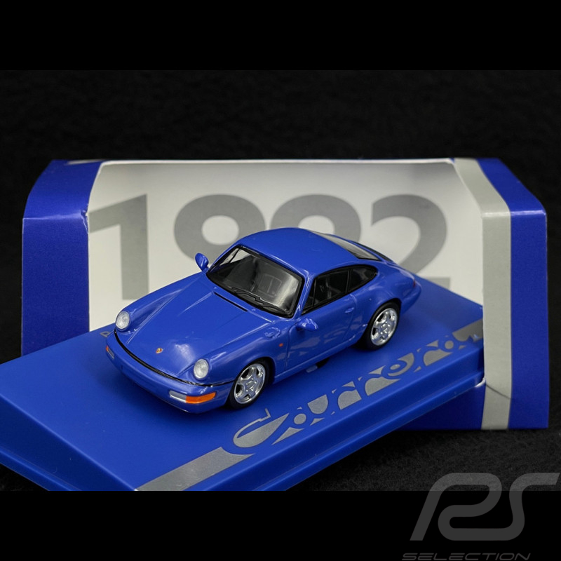 Porsche 911 Carrera RS 3.6 Type 964 1992 Bleu Maritime / Gris 1/64 Spark 64SP007-E