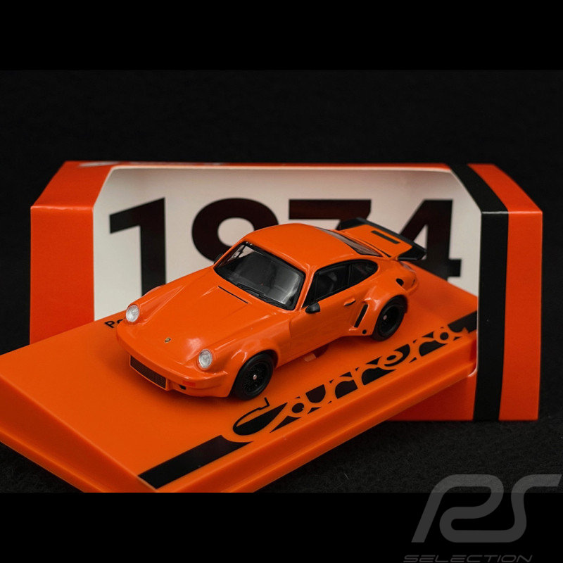 Porsche 911 RS 3.0 1974 Continental Orange / Schwarz 1/64 Spark 64SP007-D