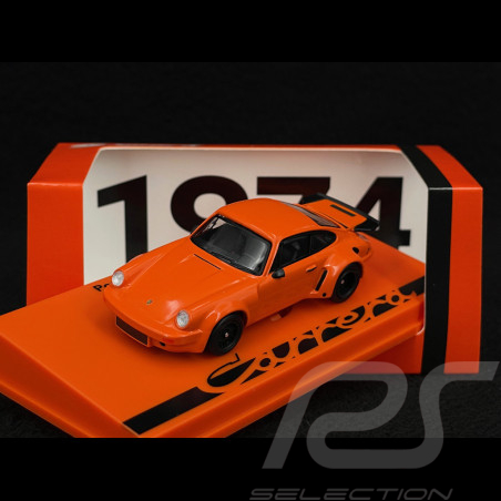 Porsche 911 RS 3.0 1974 Orange Continental / Noir 1/64 Spark 64SP007-D