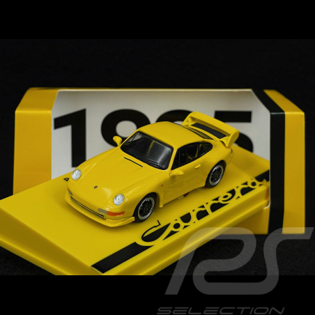 Porsche 911 RS Clubsport Type 993 1992 Jaune Vitesse / Noir 1/64 Spark 64SP007-F