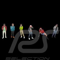 Set Figurines Sporty and Elegant Style Various Characters Diorama 1/64 Mini GT AD-2430