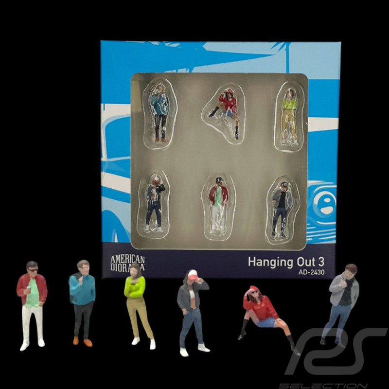 Set Figurines Style Sport et Elégant Personnages Variés Diorama 1/64 Mini GT AD-2430