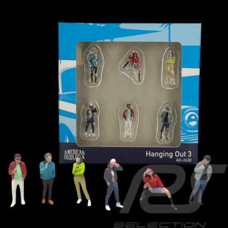 Set Figurines Sporty and Elegant Style Various Characters Diorama 1/64 Mini GT AD-2430