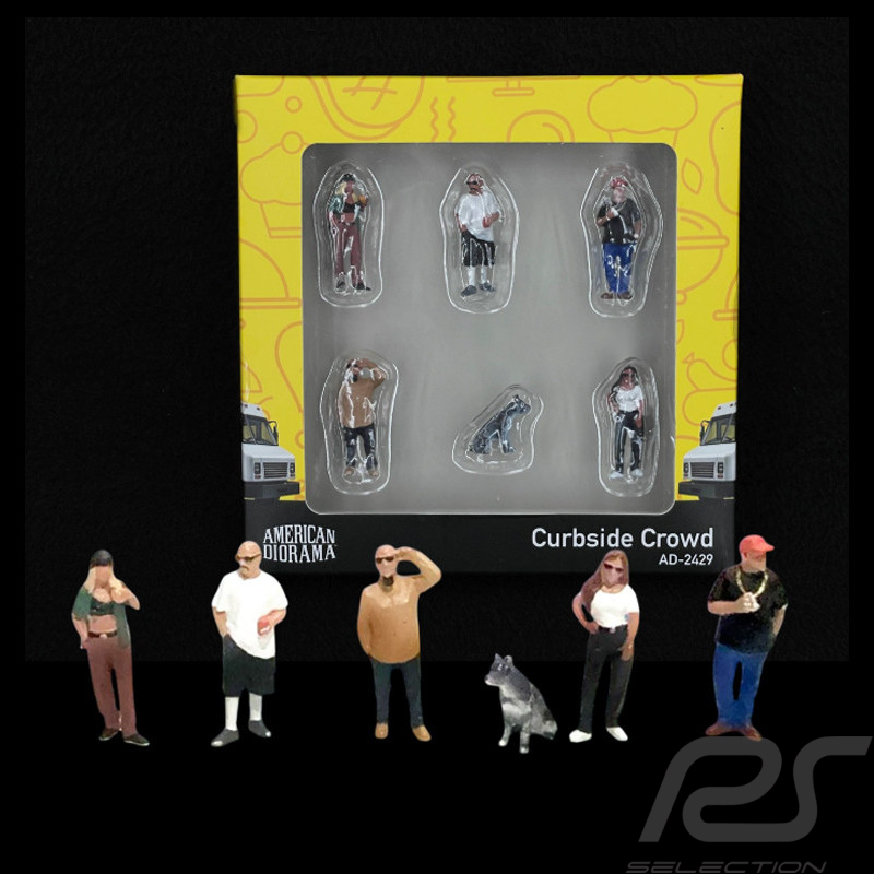 Set American People Figuren Straßenstil Diorama 1/64 Mini GT AD-2429