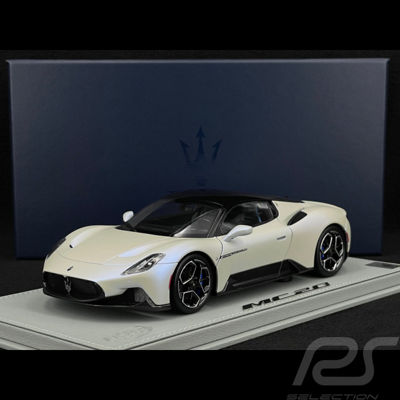 Maserati MC20 2020 Bianco Audace / Noir Brillant 1/18 BBR Models HE180051AMAS