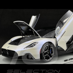 Maserati MC20 2020 Bianco Audace / Glänzendes Schwarz 1/18 BBR Models HE180051AMAS