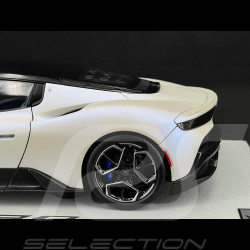 Maserati MC20 2020 Bianco Audace / Glänzendes Schwarz 1/18 BBR Models HE180051AMAS