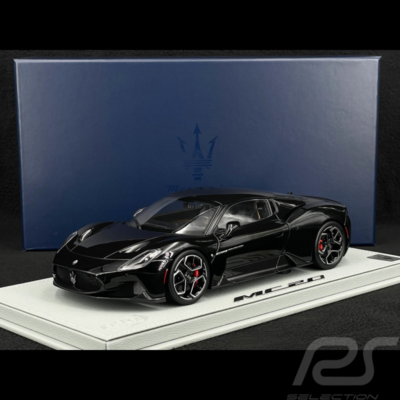 Maserati MC20 2020 Nero Enigma / Glänzendes Schwarz 1/18 BBR Models HE180051BMAS