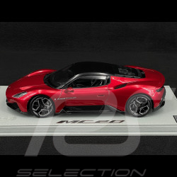 Maserati MC20 2020 Rosso Vincente / Glänzendes Schwarz 1/18 BBR Models HE180051CMAS