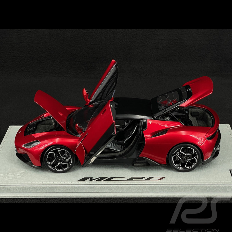 Maserati MC20 2020 Rosso Vincente / Glossy Black 1/18 BBR Models HE180051CMAS