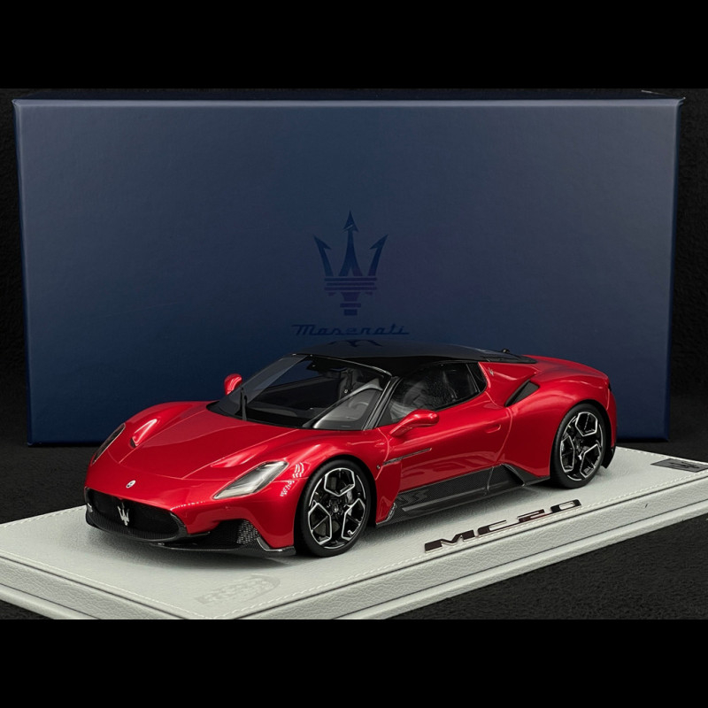 Maserati MC20 2020 Rosso Vincente / Glossy Black 1/18 BBR Models