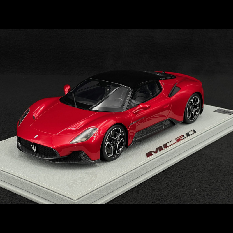 Maserati MC20 2020 Rosso Vincente / Glossy Black 1/18 BBR Models