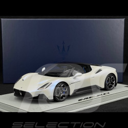 Maserati MC20 2020 Bianco Audace / Glänzendes Schwarz 1/18 BBR Models P18191D1MAS