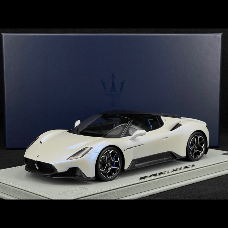 Maserati MC20 2020 Bianco Audace Nacré Irisé / Noir Brillant 1/18