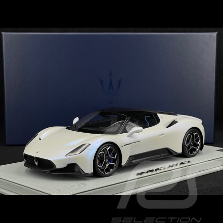 Maserati MC20 2020 Bianco Audace / Noir Brillant 1/18 BBR Models P18191AMAS