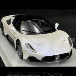 Maserati MC20 2020 Bianco Audace / Glänzendes Schwarz 1/18 BBR Models P18191D1MAS