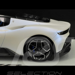 Maserati MC20 2020 Bianco Audace / Glänzendes Schwarz 1/18 BBR Models P18191D1MAS