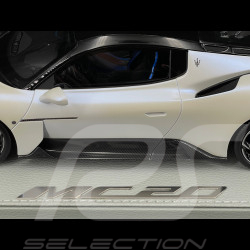 Maserati MC20 2020 Bianco Audace / Glänzendes Schwarz 1/18 BBR Models P18191D1MAS