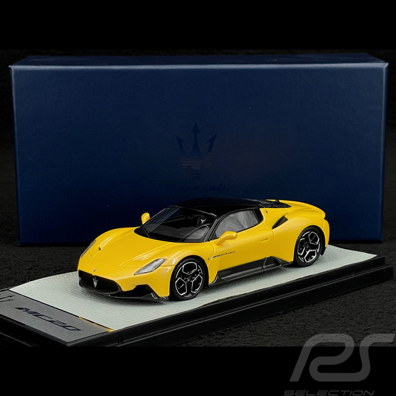 Maserati MC20 2020 Giallo Genio Perlmutt Schillernd / Glänzendes Schwarz 1/43 BBR Models BBRC251DMAS