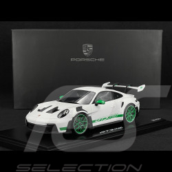 Porsche 911 GT3 RS Type 992 Tribute Carrera RS 2.7 Edition 2022 White / Python Green Stripes 1/18 Spark WAP0211540P002