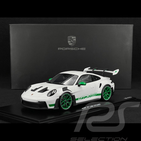 Porsche 911 GT3 RS Type 992 Tribute Carrera RS 2.7 Edition 2022 Blanc / Bandes Vert Python 1/18 Spark WAP0211540P002