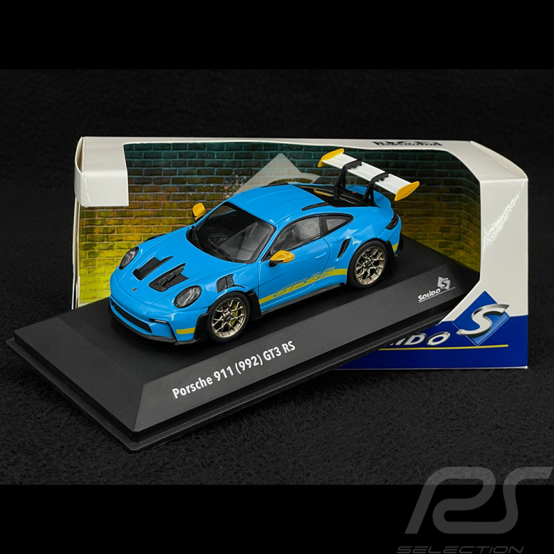 Porsche 911 GT3 RS Type 992 2023 Tribute to Daytona 2003 Bleu Riviera / Jaune Racing 1/43 Solido S4314803