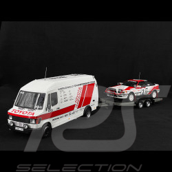 Set Rally Toyota Celica GT-Four ST165 n° 3 Winner Rally Safari 1990 avec Remorque 1/18 Ottomobile OT480